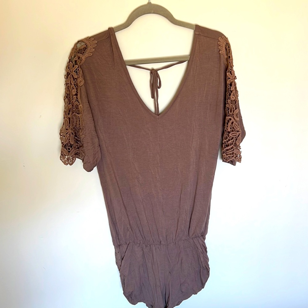 L*Space Romper With Open Back And Embroidered Sle… - image 2